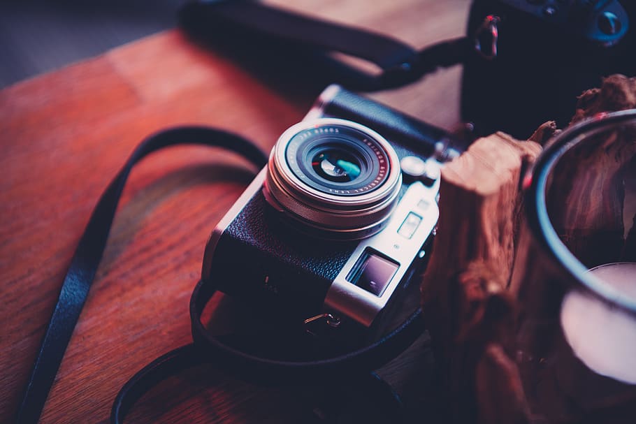 gray and black camera, electronics, strap, human, person, photography HD wallpaper
