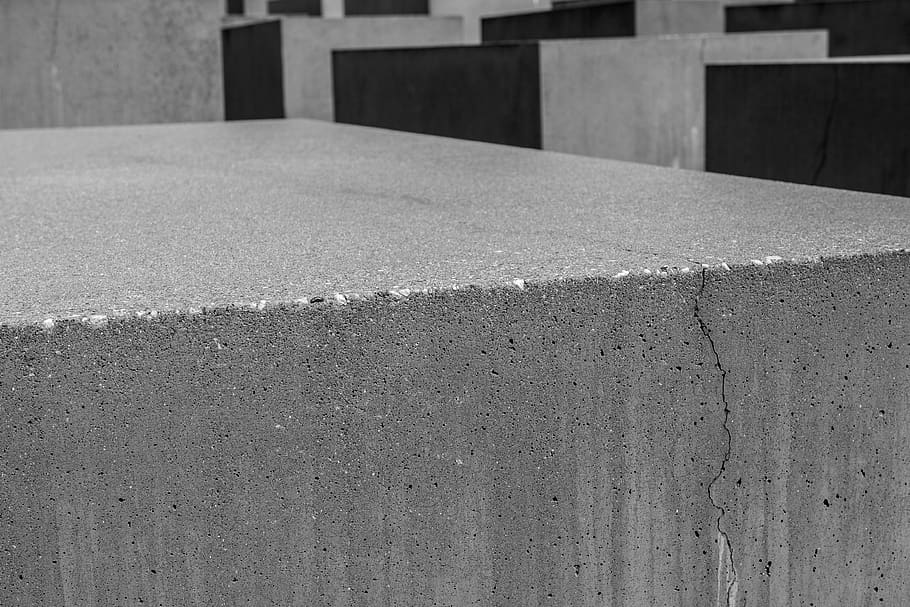 berlin, germany, memorial to the murdered jews of europe, grey, HD wallpaper
