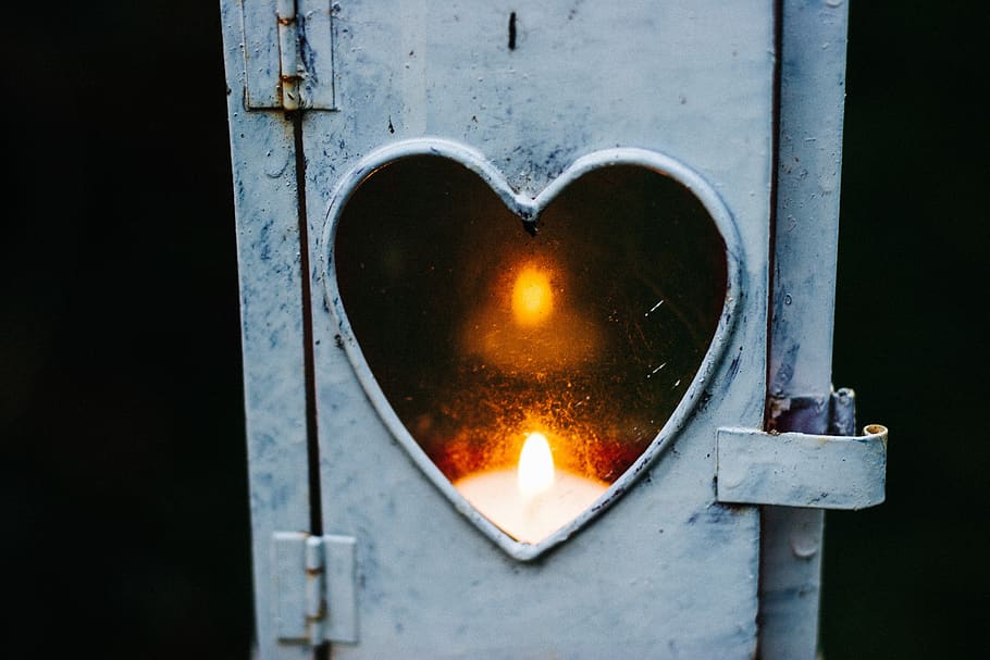 heart, design, lock, fire, candle, spark, no people, close-up HD wallpaper