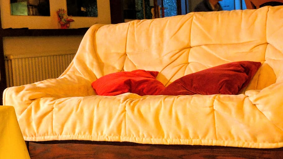 furniture, bed, textile, domestic room, no people, pillow, indoors HD wallpaper