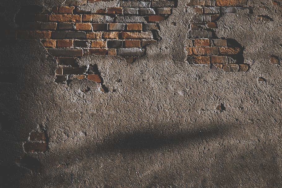 wall with broken bricks, architecture, built structure, no people HD wallpaper