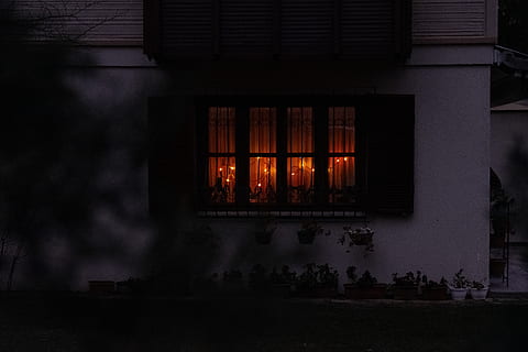 opened window with lights inside, home decor, turkey, ankara, türkiye HD wallpaper