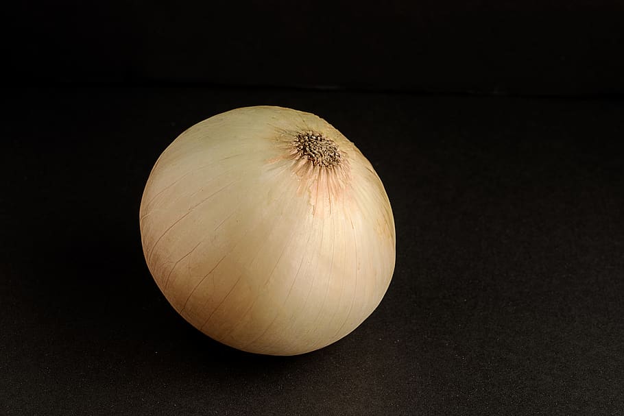 onion, black, on black, root vegetable, solo, isolated, copy space HD wallpaper