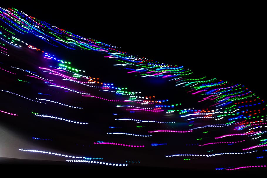 illuminated, multi colored, data, no people, communication HD wallpaper