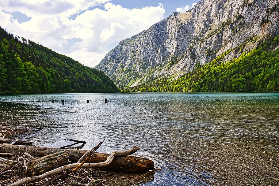 lake, water, nature, landscape, rest, waters, clouds, beautiful, HD wallpaper