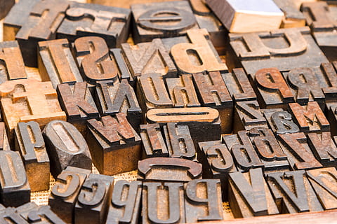 letters, book printing, font, typography, wood lettern, art HD wallpaper