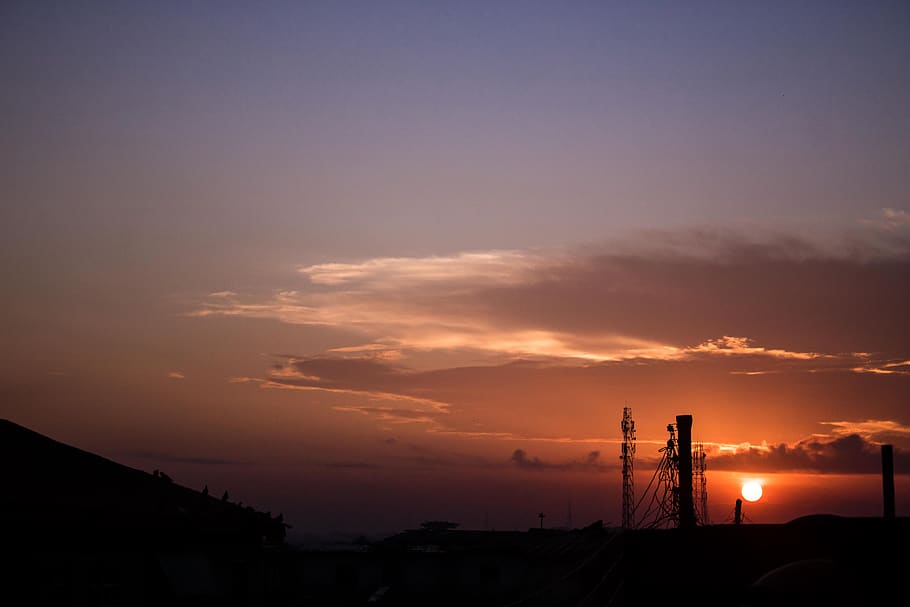 sunset, cloud, nightfall, sunrise, sky, architecture, built structure HD wallpaper