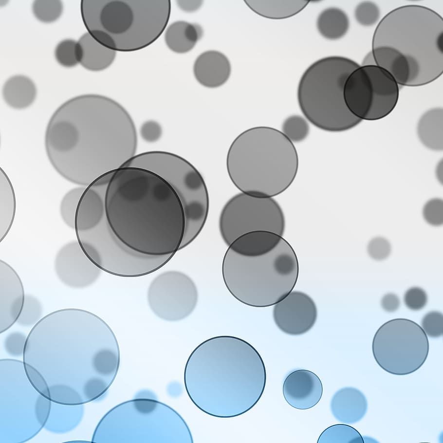 abstract, blue, background, bright, bubbles, circle, circles HD wallpaper
