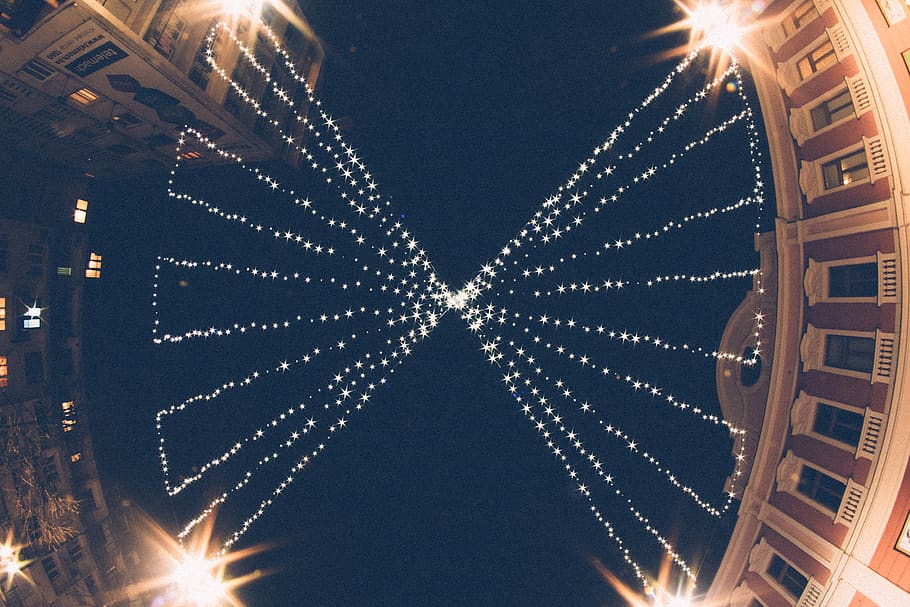 flare, light, lighting, night, architecture, amusement park HD wallpaper