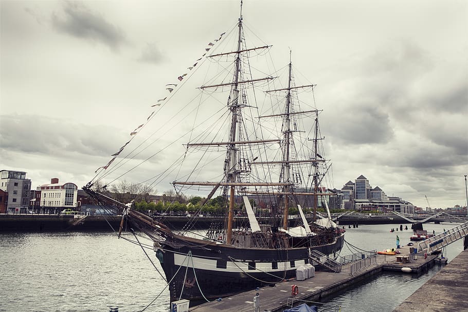 ireland, dublin, nautical vessel, transportation, mode of transportation HD wallpaper