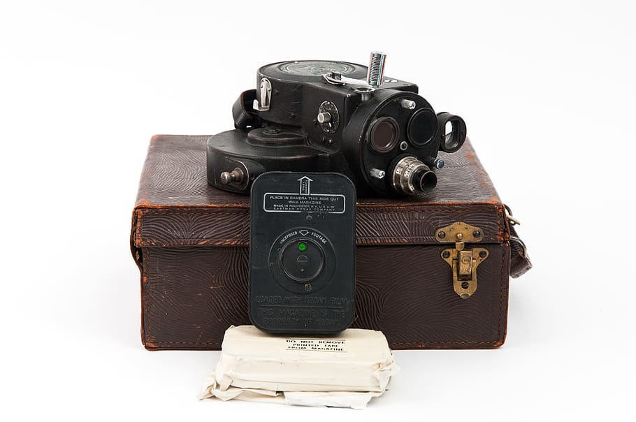 black microscope with box, camera, electronics, digital camera HD wallpaper