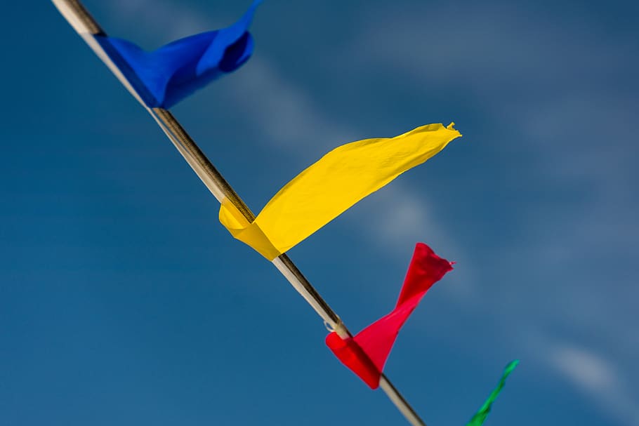 flags, wind, boat, nautical, rigging, festive, flying, more HD wallpaper