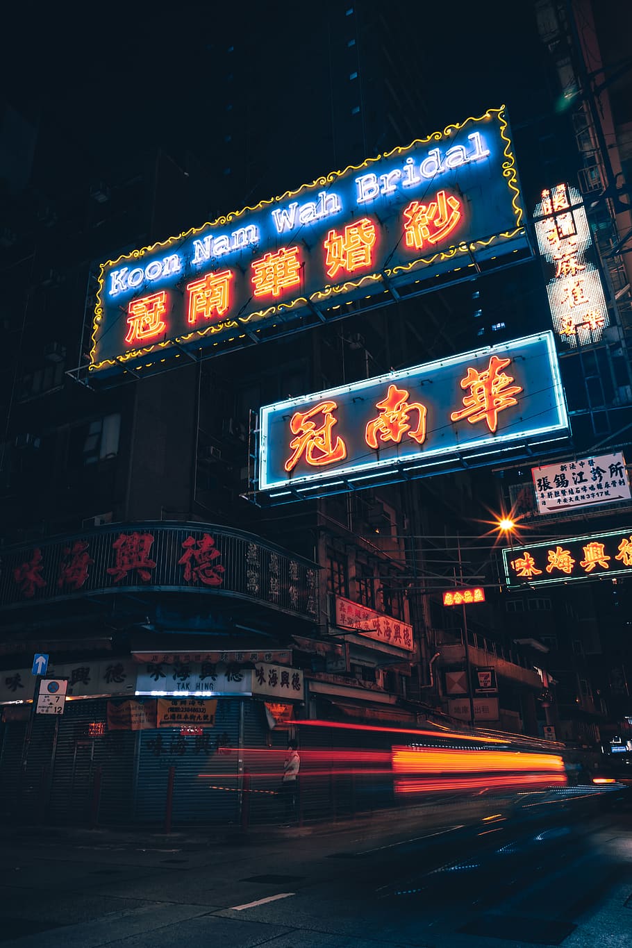 orange LED signages, illuminated, night, architecture, built structure HD wallpaper