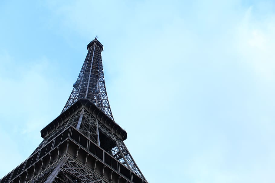 Eiffel Tower, Paris, architecture, built structure, low angle view HD wallpaper