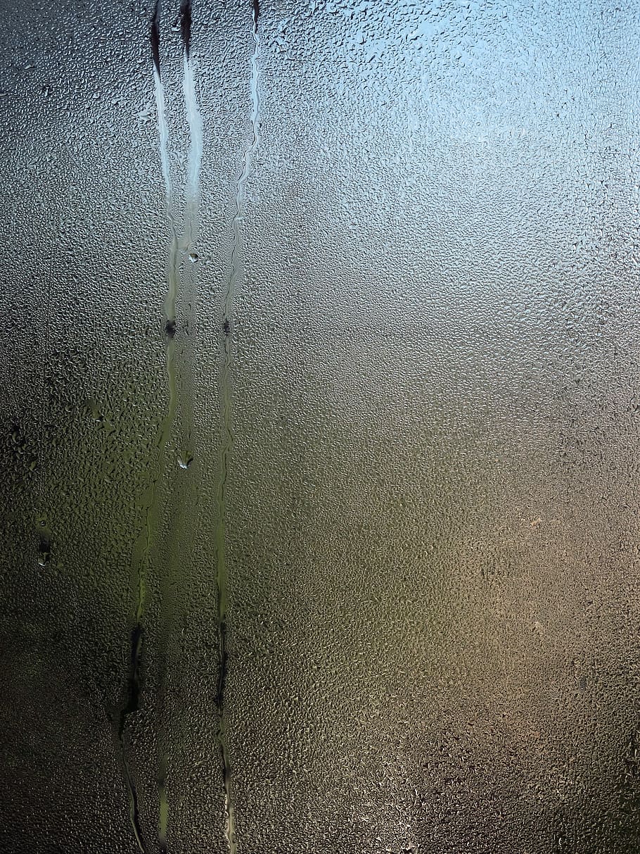 Clear Glass Panel With Water Droplets, drops, liquid, moist, transparent HD wallpaper