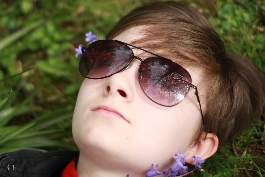 human, person, accessories, accessory, sunglasses, plant, face HD wallpaper
