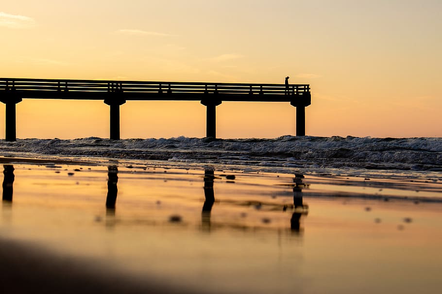 water, waterfront, port, dock, pier, building, bridge, nature HD wallpaper