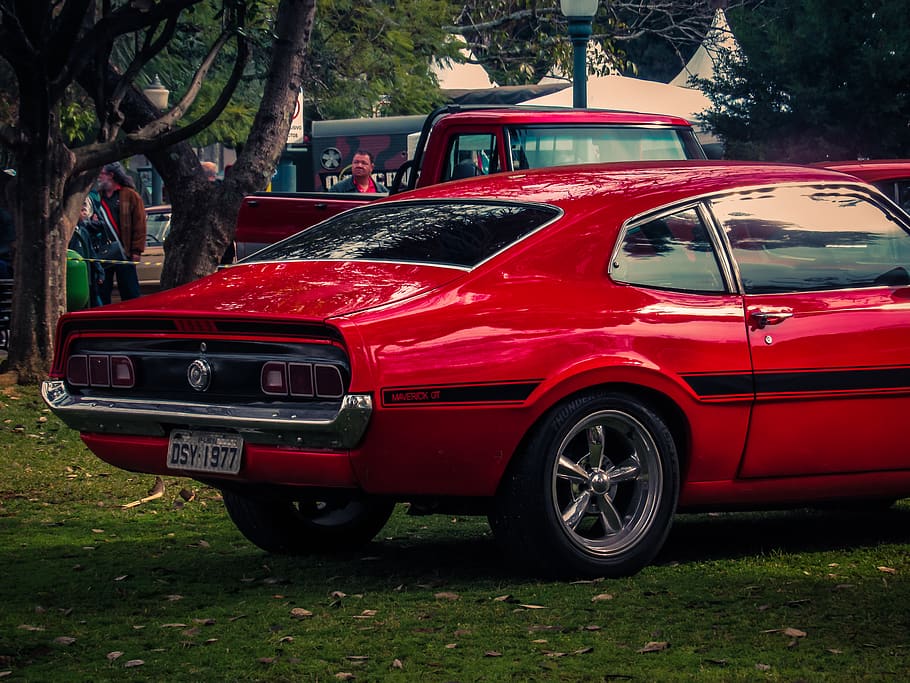 red coupe, gopro, trip, chile, atacama, desert, car, classic HD wallpaper