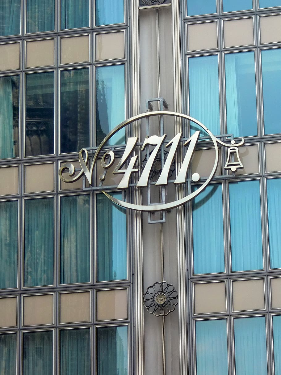 Silver 4711 Signage on Wall, architecture, building, glass, building exterior HD wallpaper