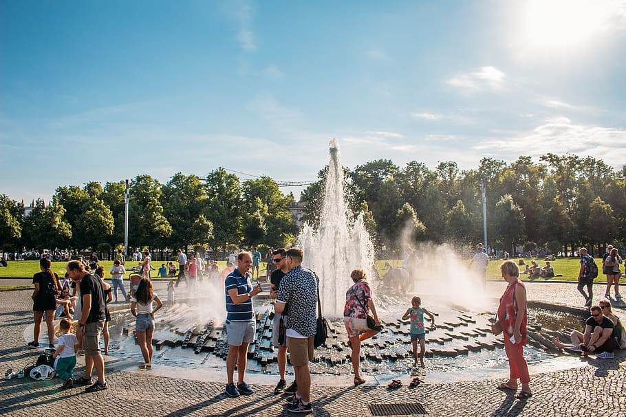 germany, berlin, fun, holydays, park, fountain, jefflssantos HD wallpaper