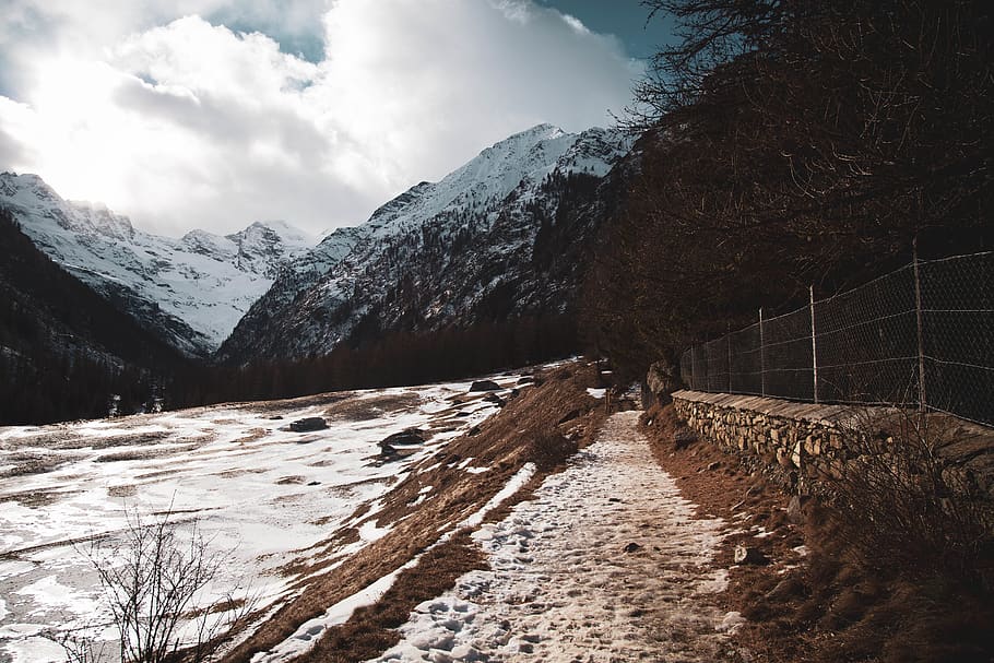 mountain, winter, ice, snow, cold temperature, beauty in nature HD wallpaper