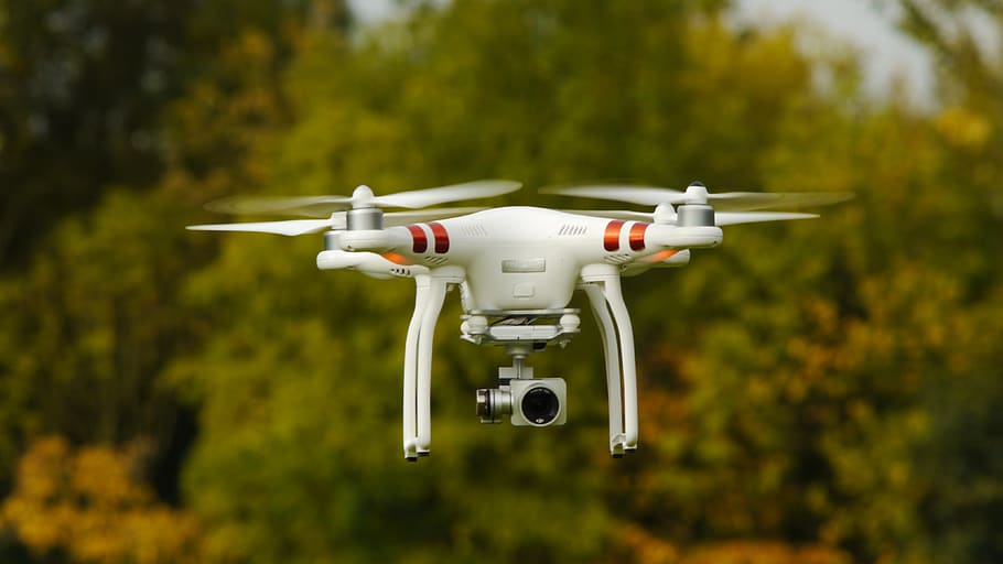 drone, dji, phantom, forest, flight, aerial, flying, technology HD wallpaper