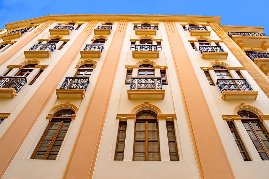 building, facade, architecture, oriental, city, town, beirut HD wallpaper