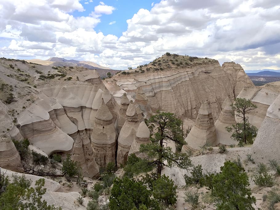 Hd Wallpaper: United States, Jemez Springs, Tent Rocks, Natural Wonder 