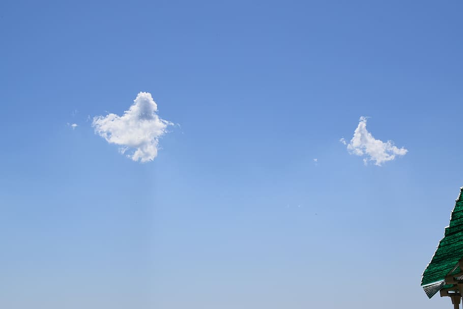 clouds, nature, sky, cloud - sky, blue, low angle view, no people HD wallpaper