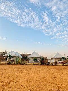 three white beach houses, rural, countryside, nature, building HD wallpaper