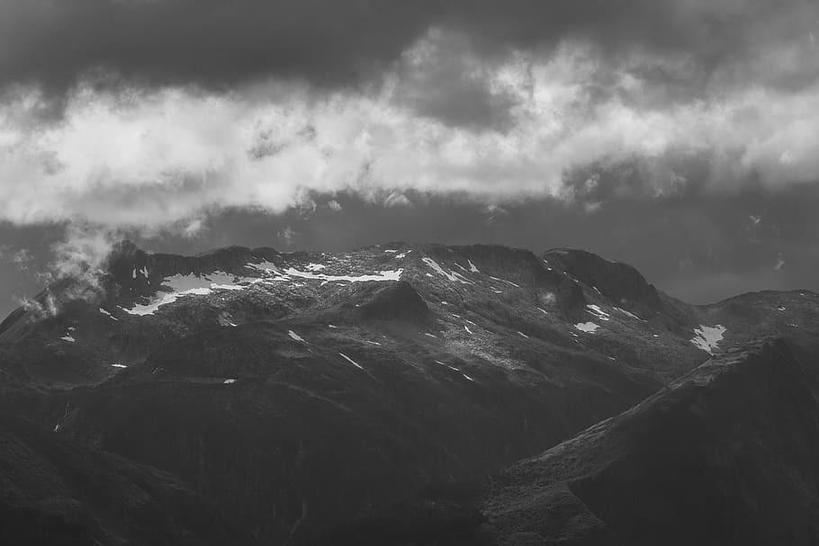 mountain, clouds, sky, landscape, mountains, nature, highlands HD wallpaper