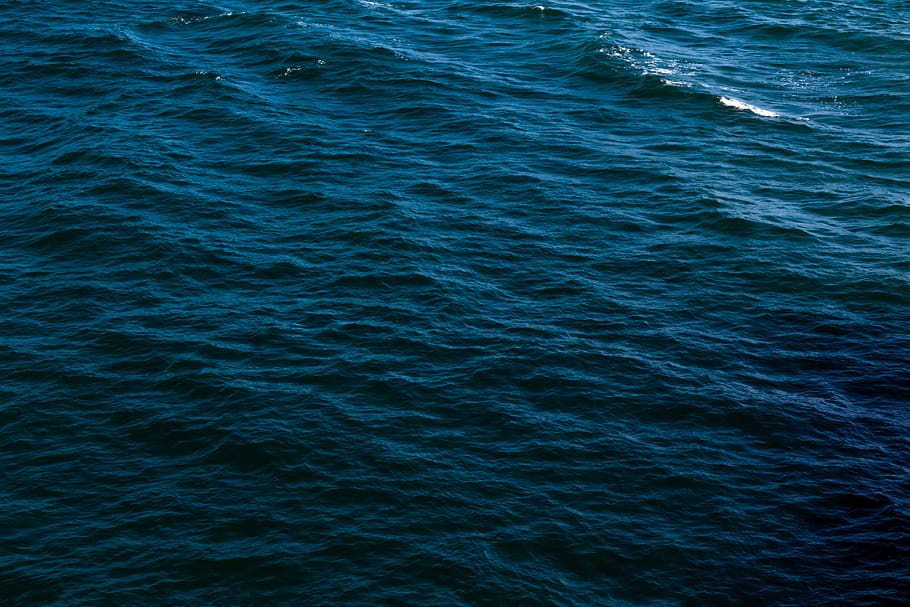 aerial view blue ocean, water, huntington beach, united states, HD wallpaper