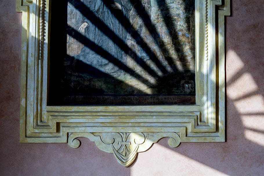 shadow, shadows, wall, sun, light, painting, no people, indoors HD wallpaper