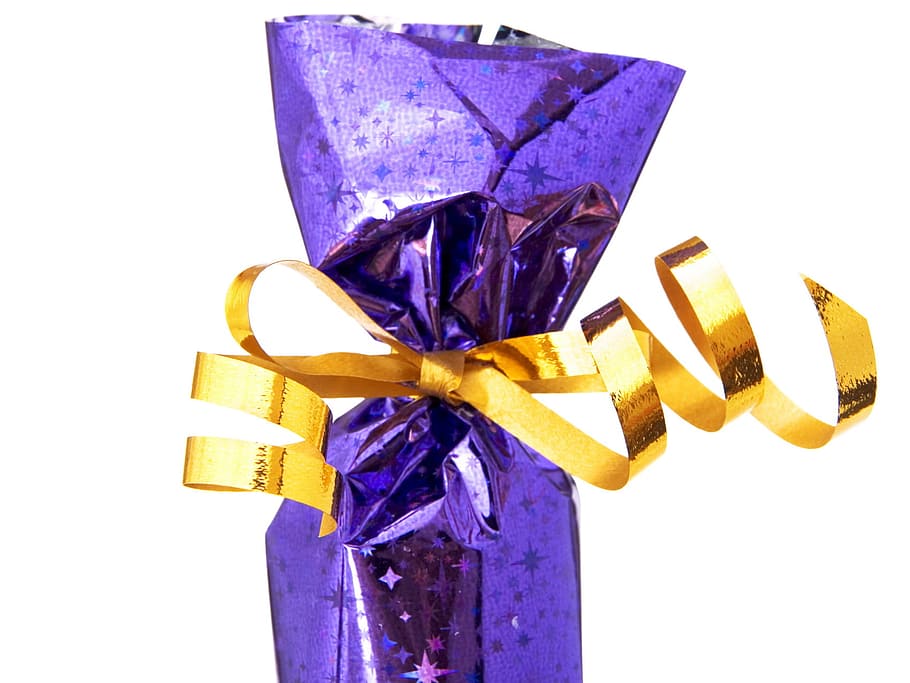 bow, box, gift, gold, isolated, present, ribbon, wrap, xmas HD wallpaper