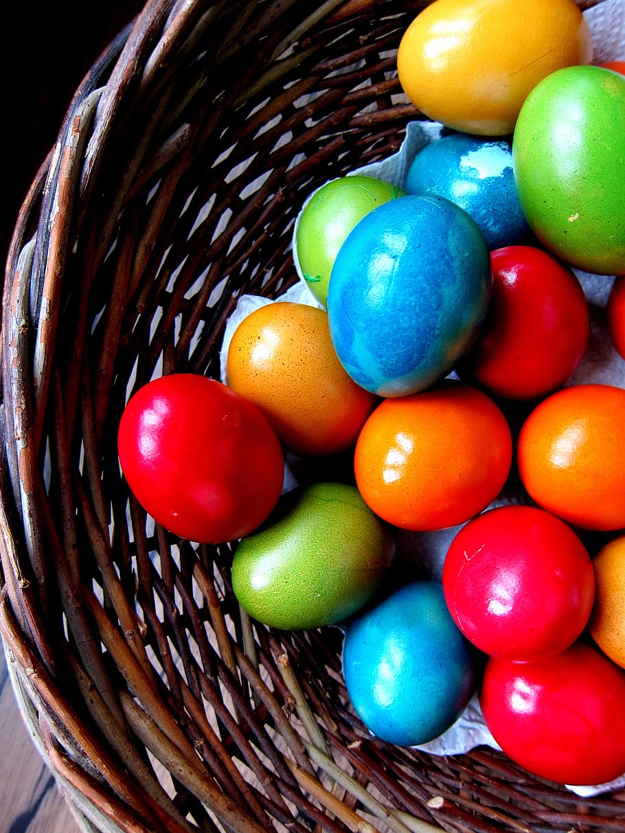 easter, egg, easter eggs, colored, colorful, spring, cheerful HD wallpaper