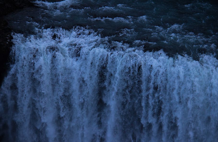 water flowing on stream, nature, outdoors, river, waterfall, iceland HD wallpaper