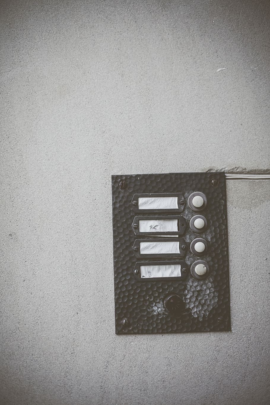 rectangular black and white wall switch during daytime, wall - building feature HD wallpaper