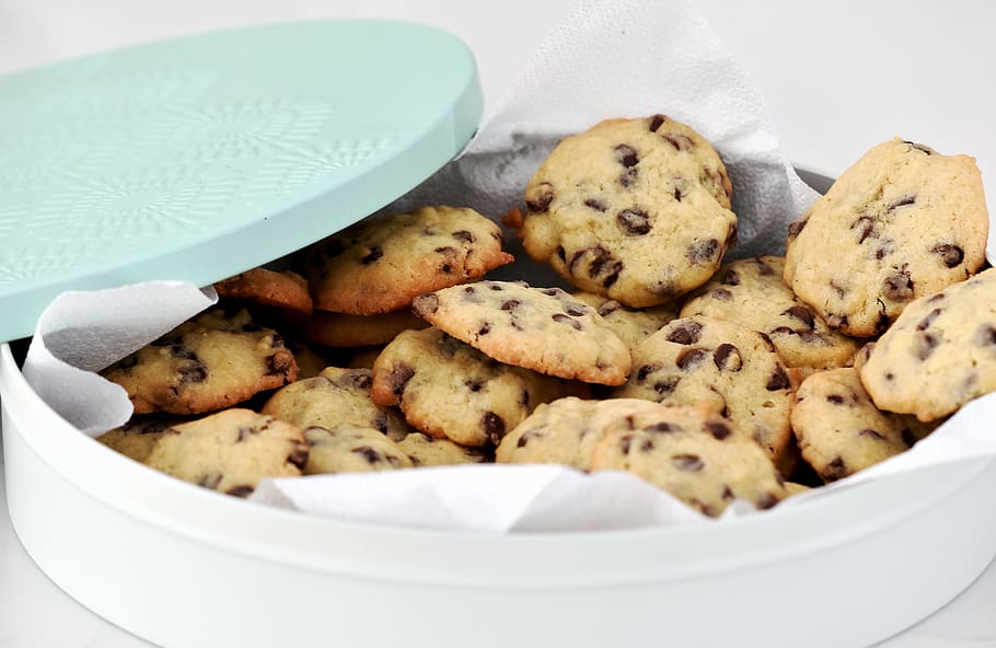baking, tin, cookies, fresh, delicious, sweet, food, food and drink HD wallpaper