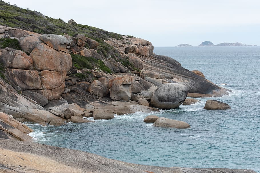 ocean, sea, water, rocks, nature, seascape, coast, coastline HD wallpaper