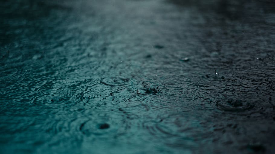 water with drops, no people, selective focus, wet, rain, day HD wallpaper