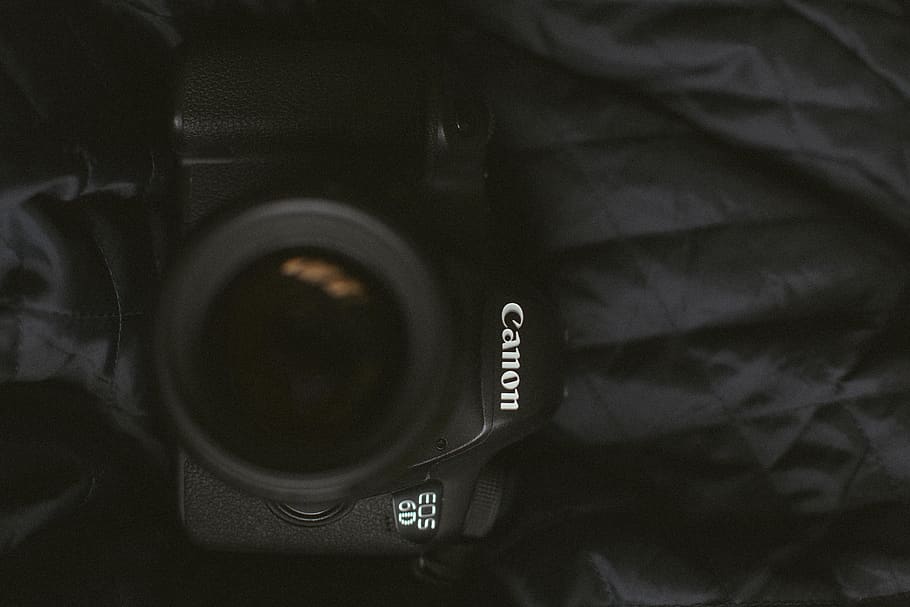 black Canon bridge camera, electronics, digital camera, camera lens