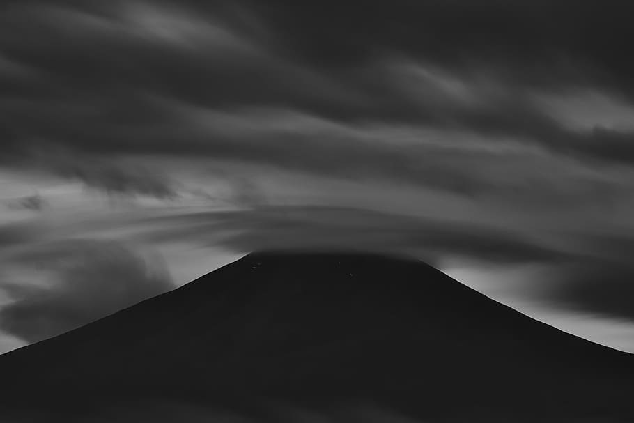black and white striped textile, cloud - sky, beauty in nature HD wallpaper