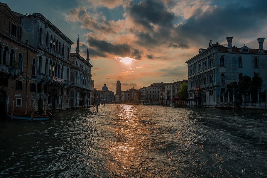 channel, facade, water, building, city, tourism, architecture HD wallpaper