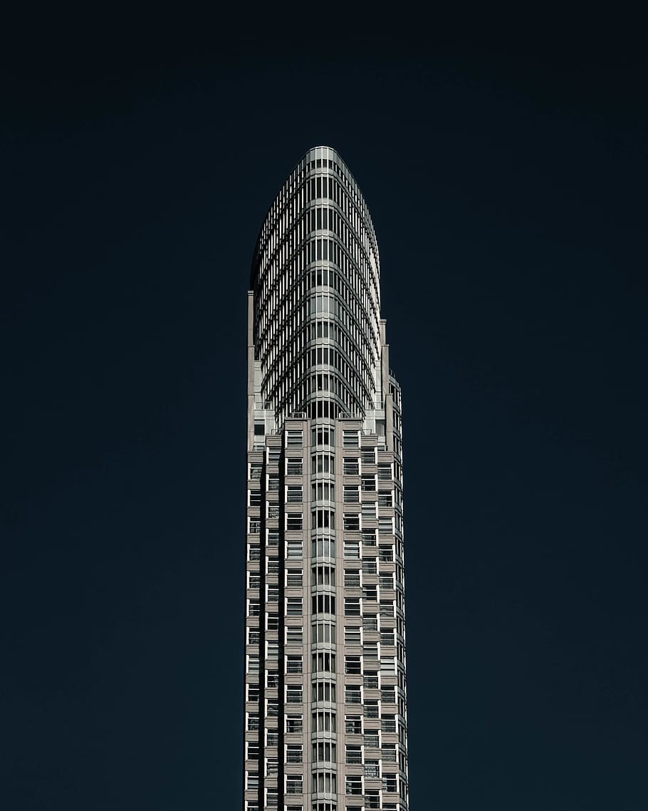 white high-rise building, building exterior, built structure HD wallpaper