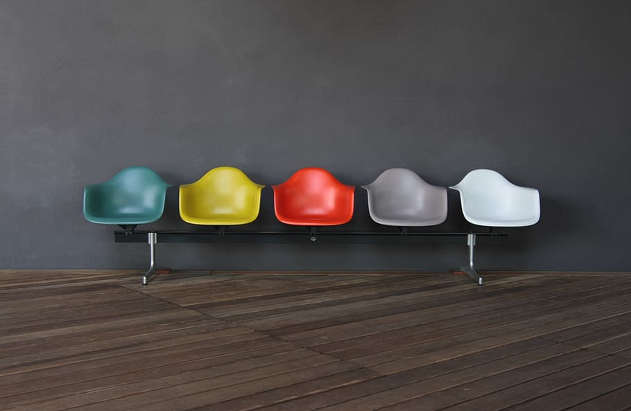 multi colored bench, indoors, wall - building feature, wood - material HD wallpaper