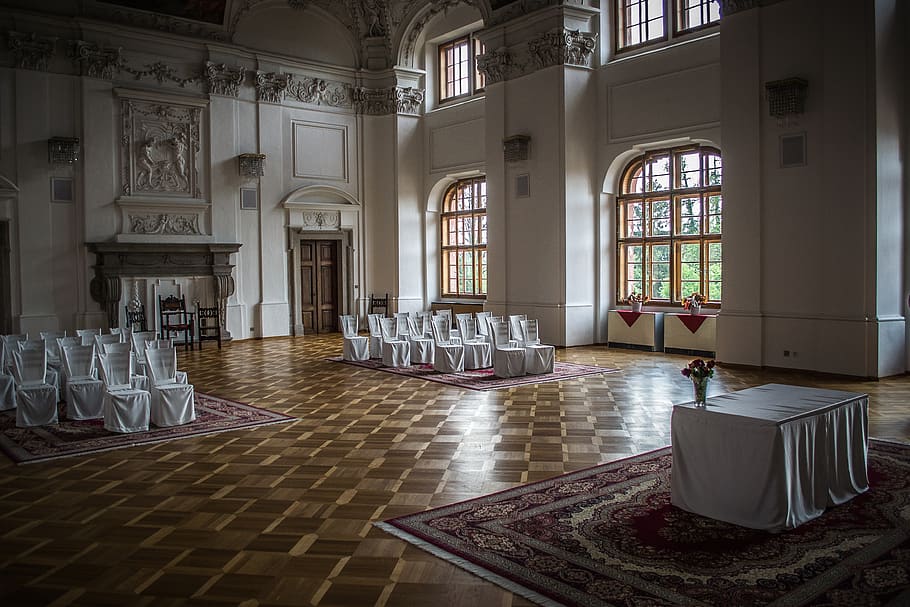 castle, interior, architecture, history, hall, seat, indoors HD wallpaper