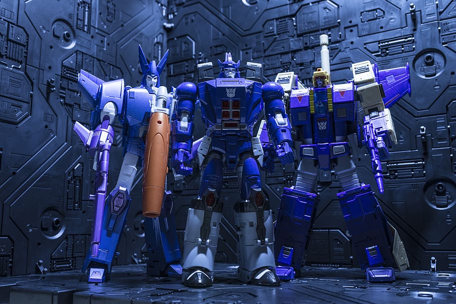 transformers, robot, toys, technology, machinery, blue, equipment HD wallpaper