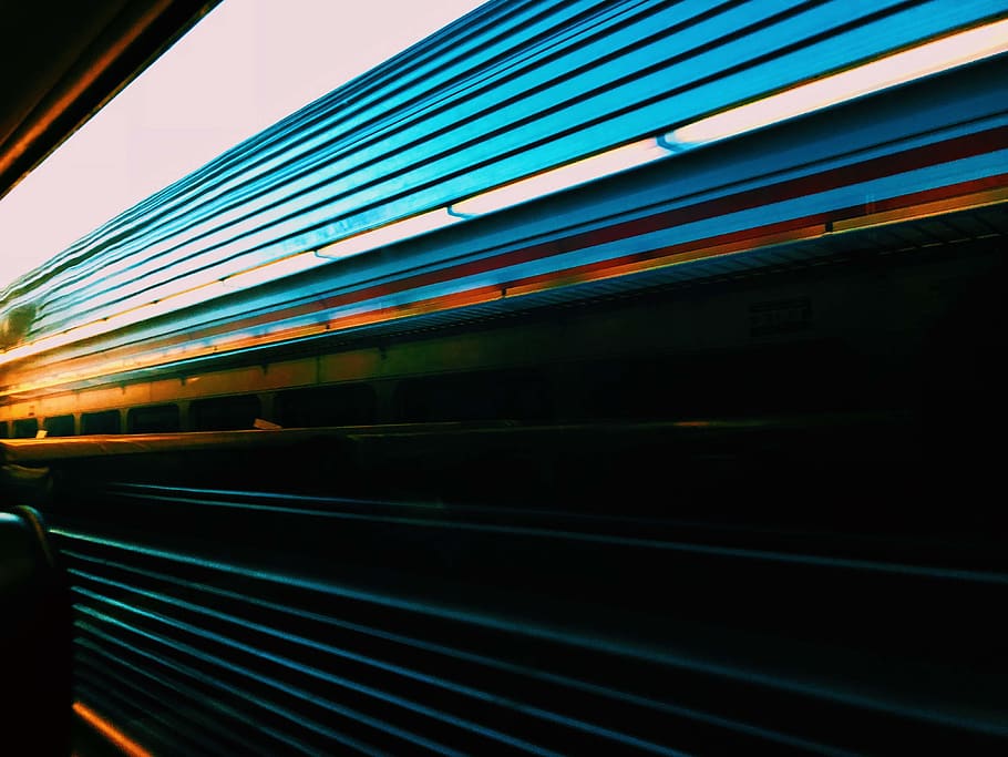 road, vehicle, transportation, train, light, town, metropolis HD wallpaper