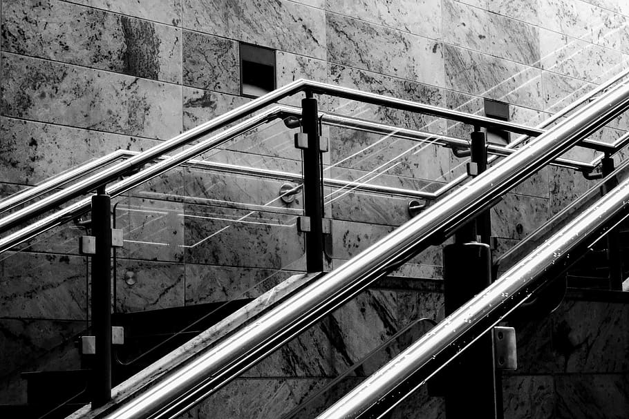 architecture, railing, built structure, staircase, steps and staircases HD wallpaper