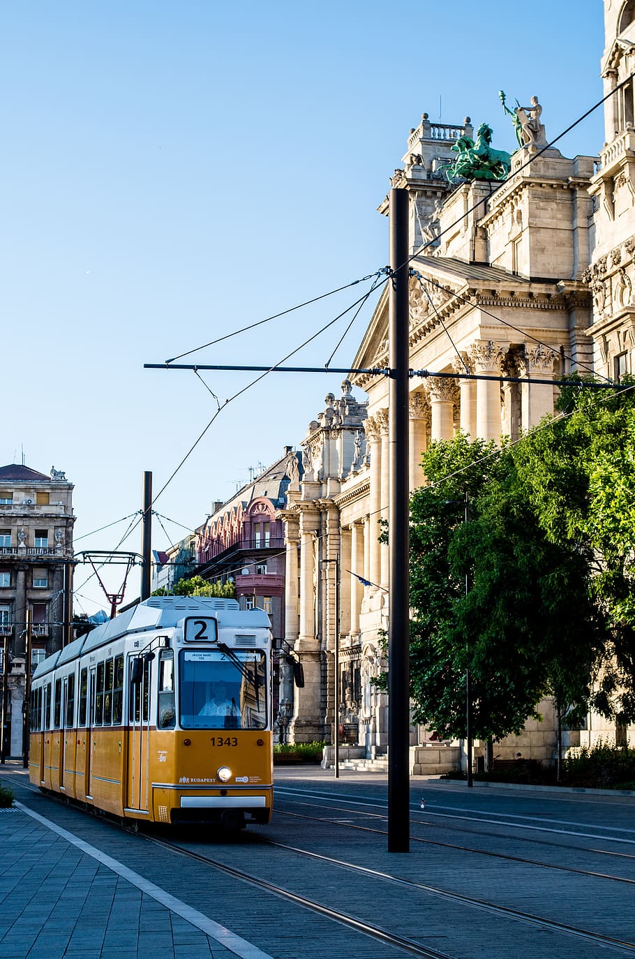 tram, architecture, budapest, transportation, built structure HD wallpaper